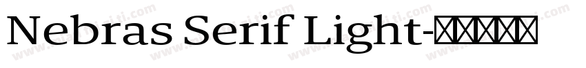 Nebras Serif Light字体转换